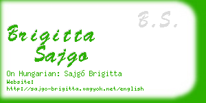 brigitta sajgo business card